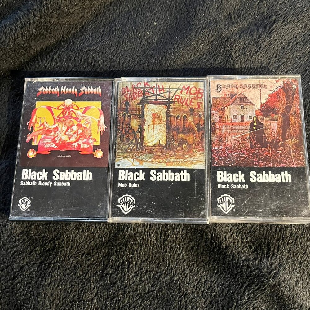 Black Sabbath Cassette Lot – 3 Vintage Albums
